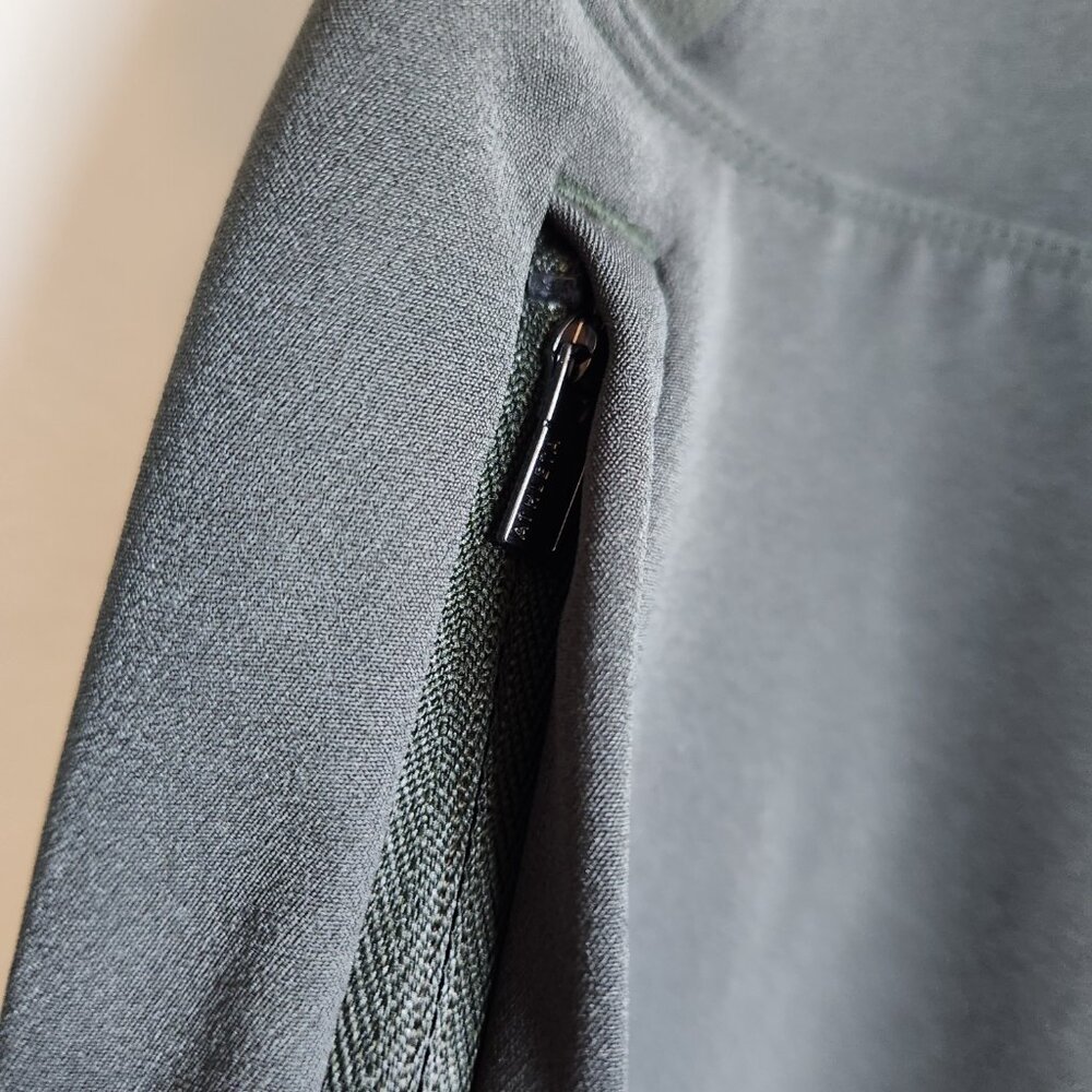 Athleta Pants Green 14 Women's Endless High Rise Pant Crop Commute Pockets - Picture 5 of 11